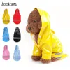 Chubasquero Gato para perro, chubasquero pequeño con capucha para cachorro, chaqueta impermeable reflectante de PU para perros, ropa para exteriores, ropa completa 3143