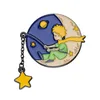 Cartoonaccessoires Prince Fox Email Pins Custom Moon Star Paper Boat Whale Broches Rapel Badges Sieraden Geschenk voor kinderen Vrienden Dro D OTI1H