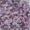 Lösa ädelstenar Irregar Natural Purple Stone for Home Office Bank El Decor Jewelry Making Fashion Accessories Drop Delivery Dhocg