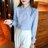 Women's Blouses Spring Cute Tops Preppy Style Vintage Japaneses Korea Design Button Elegant Formal Shirts A41