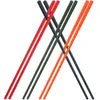 Kitchen Storage Stainless Steel Silicone Cover Chopsticks: 4 Pairs Multicolor Reusable Chopsticks Square Metal Flat Cooking Chop