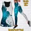 Legginsy dla kobiet Zestaw Jogi Rajstopy Fitness Running Hip Lift Pants Tank Top XS-8XL