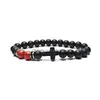 Perles faites à la main 8 mm brins de pierre naturelle bracelets croisés pour hommes femmes Nce Yoga rétro élastique charme bijoux livraison directe Dhafx