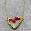 Pingentes 2024 unode50 vendendo mulheres jogo coração estendido colar romântico jóias europeu e americano pacote de presente de alta qualidade