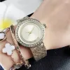 MKK Freies verschiffen 2024 Marke armbanduhren für frauen Mädchen kristall Große buchstaben stil Metall stahl band Uhr M85