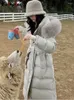 Korki damskie płaszcze fotvotee 90 kaczka kaczka kobiet z maską zagęszcza ciepło długie zimowe parkas koreański mody elegancki elegancki płaszcz