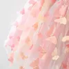 صيف الأطفال Girls Princess Dress Puffless Ulyveless Tulle Dresses Flower Butterfly Fashion معلق لعرض المرحلة الحزبية 240228