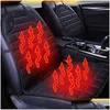 Seat Cushions New 12V Car Seat Heater Silk Cushion Ers Electric Heated Heating Winter Warmer Er Accessories Drop Delivery Automobiles Dhndz