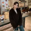 Winter Short 2023 New High-End Foreign Style Fox Fur Coat Women's Encrypted Car Strip 3172