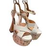 The latest Gstud sandals with interlocking embellished cross ankle strap horseshoe heels high heels double waterproof platform8016634