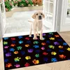 Tapis Tapis de porte à motif de griffes colorées Anti-dérapant et tapis de sol Entrée Cuisine Salon Buanderie Tapis de salle de bain