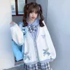Японские девушки Loli с V-образным вырезом JK Униформа Симпатичные милые свитера Куртки Кардиган Женщины Студенческая школа Колледж Стиль Костюмы для косплея 240323