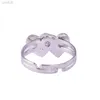 Anéis anel duplo pêssego mudança de cor de casamento ldd240311