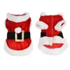 Abbigliamento per cani Costume da Babbo Natale Abbigliamento natalizio per cani di piccola taglia Cappotto invernale con cappuccio Giacche Abbigliamento per cuccioli Chihuahua Yorkie Outf304b