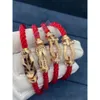 Designer -Armband Fredjewelry Fei Jia High Edition V Gold Dicke plattierte 18K Roségold -Halb Diamant -Set mit Diamant 8shaped Hufeisenschnallen Armband Primordial Ja