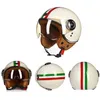 Casques de moto Beon Vintage Casque Chopper 3/4 Open Face Moto Casque Casco Capacete Hommes Femmes Scooter Moto Drop Livraison Auto Otpbw