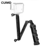 Supports CNC auto-Selfie Stick Extension de casque accessoires de montage de bras pliables pour Gopro Dji Osmo Action Xiaomi Yi Eken caméra d'action