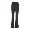 Ll yoga pantalon évasé groove d'été tissu lycra dames hautes hautes slim fit ventre de ventre