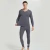 Intimo termico da uomo Derong Simple Men Seamless Set Fever Cationic