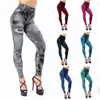 Leggings Femmes 2024 Sexy Astic Imitation Jeans Femmes Stretch Taille Haute Pantalon Fitness Slim Push Up Pour Les Culottes D'été