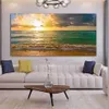 Muurschildering Landschap Posters en Prints Canvas Art Zeegezicht Zonsopgang Foto's voor Woonkamer Modern Home Decor Zee Strand2559