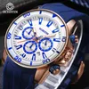 Armbandsur Ochstins produkt 2024 Navigator Series Trendy and Fashionable Multi Functional Automatic Quartz Movement Men's Watch