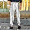 Calças masculinas moletom macio confortável solto calças largas perna esportes correndo desempenho traje calções com punho grande e alto