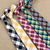 Cravates d'arc 6cm Casual Style de collège japonais Harajuku JK Cravates d'uniforme Cravate à carreaux en coton Accessoires pour hommes pour fille
