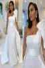 Arabski Dubai syrena biała sukienka wieczorowa One ramię formalne suknie na imprezę balową z satyną i cekinową dorskurt vestidos de no1083510