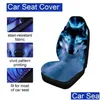 Capas de assento de carro Ers 5 assentos Er Almofada Protetor Cadeira 3D Animal Wolf Impressão Drop Delivery Automóveis Motocicletas Interior Accessor Otizu