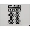 Наклейки на мотоцикл Black Sier 3D эмблема наклейка 7 см плюс камертон 3 см для всех моделей мотоциклов Yamaha Custom1660969 Прямая доставка Otyjs