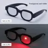 Lunettes de soleil Cadres LED Lunettes lumineuses Halloween Glowing Cosplay Props rechargeable Light Up pour Noël Rave Party Costume L3F2