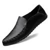 Casual Shoes 2024 Spring Summer Men's Leather Soft Soled Driving Comfort Non Slip