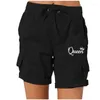 Kvinnors shorts Summer tryckt last Casual Drawstring Elastic midja Aktivt arbete Vandring Utomhus Cool Beach