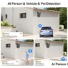 Ip Cameras 5K 12Mp Wifi Camera Wireless Outdoor 10X Zoom Three Lens Security Protection Surveillance Tracking P2P Cctv Ptz Cam Drop De Otk13