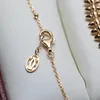 Nieuwe sieraden Liu nagelketting Hoogwaardig verzilverd 18K goud Hoogwaardige lichte luxe kraagketting van hoge kwaliteit