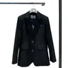 20SS Kvinnors kostymer Blazer Luxury Designer Jacket Slim midjeomslag Suit Top Spring Black White Fashionable Autumn Womens Temperament Coat Högkvalitativa kvinnors jackor