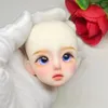 Cute Makeup Dolls Head 1/6 Mjd Joints Movable Body Dress Up Accessories White Skin Girls Dress Up Toy 240308