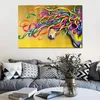 Horses Art Abstract Painting Canvas Majestic Horse Hand Painted Colorful Animal Paintings for Bathroom Kitchen Wall Decor Gift2565