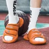 Original Basketball Slippers Men Slides Brand Summer Male Slipper Non-slip EVA Beach Shoes Soft Thick Soled Slidee Large Size 47 240309