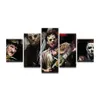 5 Pieces Canvas Painting Horror Saws Movie Characters HD Prints Posters wall art picture room decor no frame2320