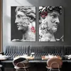 David Head Scultura Statua Graffiti Art Canvas Painting Poster e stampe Street Wall Art Immagini per soggiorno Home Decor218S