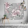 Tapisserier Scenic Floral Series Tapestry Camping Travel Beach Handduk Rum Estetiskt Dekorativa tygväggmålning271b