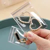 Sacchetti per gioielli 10 pezzi Borsa antiossidante Plastica PVC trasparente Bracciale Collana Orecchini Regalo di stoccaggio per imballaggi per piccole imprese