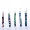 4-Inch Pyrex Glass One Hitter Pipe - Colorful Cartoon Design Steamroller Hand Pipe with Oil Burner Filter Tube LL