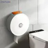 interhasa!Dispenser di asciugamani di carta in rotolo senza perforazione, montaggio a parete, per WC e bagno 240301