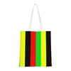 Sacos de compras Rasta Jamaica Raggae Reutilizável Supermercado Dobrável Totes Lavável Leve Resistente Poliéster Presente