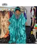 フリーサイズのローブデソイリーファムロングシックアフリカドレス女性のための女性のドレスイン刺繍伝統服240226