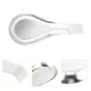 Geschirrsets 1PC Practical Spoon Ruhe nicht Slip Scoop Rack Edelstahlpolster (Silber)