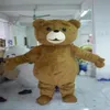 2018 Factory Factory Hot Mascot Rozmiar Dorosły Kreskówka Długa pluszowy Ted Brown Bear Mascot Mascot Mascot Halloween Costume Christmas Crazy 2647